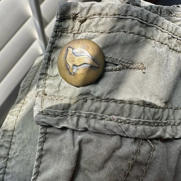 Vintage Free People Olive Green Cargo Pants - Picture 4 of 10